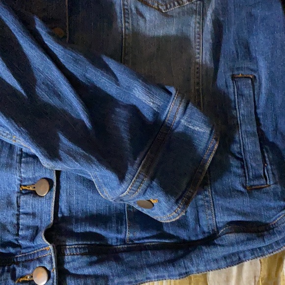 Aztec Distressed look denim jacket plus size 2x - Picture 10 of 12